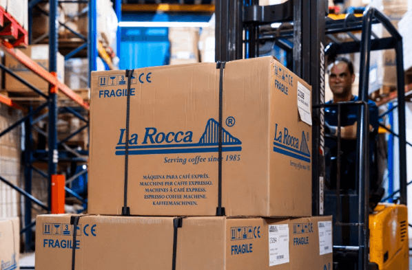 Cajas La Rocca listas para distribución